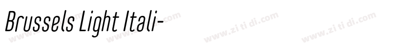Brussels Light Itali字体转换